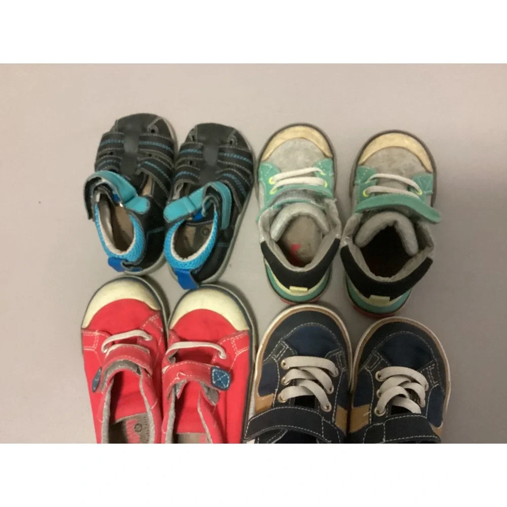 See Kai Run Shoes Sandals Bundle Kids Size 7 + Multicolor Sneakers First Walkers